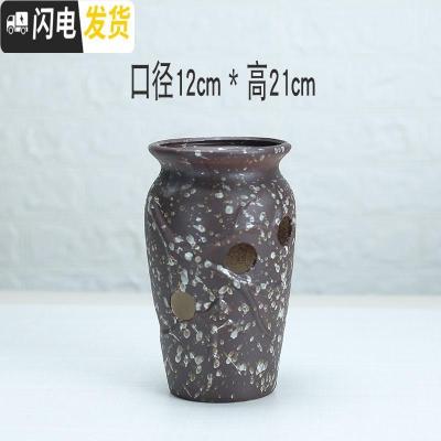 三维工匠老桩法师陶瓷花盆创意镂空粗陶个性大号口径多肉花器 镂空老桩盆8851 大花盆容器