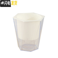 三维工匠免浇水花盆自吸水创意个性六角绿萝花盆室内小号可爱懒人花盆 透明款 U09(内径15cm)花盆容器
