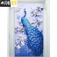 三维工匠十字绣2019新款绣客厅玉兰孔雀卧室贴满砖家用自己手工 [炫彩AB+异形钻]尺寸:60*104厘米送工具满钻全贴