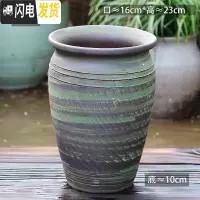 三维工匠花盆粗陶罐多肉花盆大号老桩花盆陶瓷高创意红陶盆栽花盆 E8-320 大花盆容器