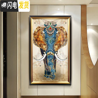 三维工匠5d钻石画满钻欧式大象点粘贴砖石十字绣2019新款 [满钻版]50x90厘米5D魔方圆钻[满钻全贴更漂亮]送全套