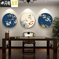 三维工匠2019小幅古风十字绣简单大气古典古代客厅小件秀自己手 [高端棉线][花开富贵二小版45*45CM][三股线绣]