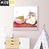三维工匠2019新款5d钻石画客厅满钻卡通可爱仓鼠十字绣点钻水晶砖 [满钻全贴]80*80cm[免费补钻-多30钻量]