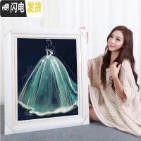 三维工匠结婚2019新款婚纱5D水晶钻石画情侣满钻客厅点粘钻贴钻 如需其他尺寸[可以定做]请联系客服,给您报价,2十字绣