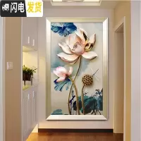 三维工匠钻石画2019新款客厅满钻点砖玄关竖版欧式手工自己 [画+框][40*60厘米]满钻全贴[免去裱框烦恼,组十字绣