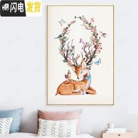 三维工匠发财鹿儿童十字绣2019新款线绣自己绣手工初学者简单绣学生新手 [满绣]65X95CM[棉线][大版(28色)]