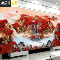 三维工匠鸿运当头十字绣线绣2020新款客厅风景满绣自己绣手工家用简单刺绣 丝线200*80cm[满绣]三股绣送全套工具