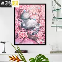 三维工匠2019新款客厅十字绣自己绣手工儿童房卧室学生款钻石画 线绣款[丝线]满绣-尺寸50*70厘米-线量多30