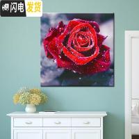 三维工匠2020新款5D钻石画客厅满钻玫瑰简单自己绣十字绣粘贴异形 [满钻全贴50*50厘米]异形钻钻多302套工具包