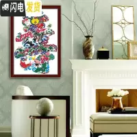 三维工匠精准印花十字绣祝寿字寿星寿桃线绣百寿图客厅钻石画 寿比乾坤钻石画61X86=5871X105=78元改价(满钻