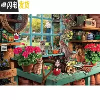 三维工匠新款精准印花棉绣线十字绣 客厅卧室油画 好奇小猫调皮捣蛋 9ct大格画格埃及棉线139*100