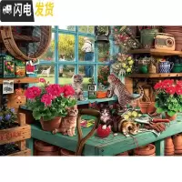 三维工匠新款精准印花棉绣线十字绣 客厅卧室油画 好奇小猫调皮捣蛋 11ct精准印花埃及棉线114*84