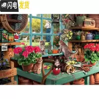 三维工匠新款精准印花棉绣线十字绣 客厅卧室油画 好奇小猫调皮捣蛋 11ct画格埃及棉线114*84