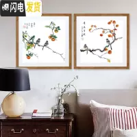 三维工匠十字绣线绣新款2019小幅小件客厅卧室花卉新手简约现代挂画简单绣 生态棉3股一件[清风金秋]