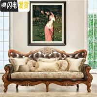 三维工匠5D陶美人十字绣抱陶女十字绣醉美人少女美女韵油画人 2号白衣陶美人49X68闪亮AB魔方圆钻石画(5D立体贴人陶