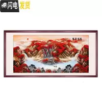 三维工匠钻石画2019新款满钻大幅客厅鸿运当头风景贴砖大气 [满钻]260*110cm[炫彩魔方钻][全贴]多配3十字绣