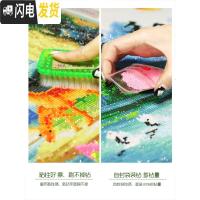 三维工匠钻石画满钻新款家和万事兴客厅风景点贴钻十字绣5D粘 [5D仅点部分版]圆钻150*60cm-自封袋装钻[送福字]