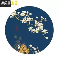 三维工匠十字绣简单绣小件花开富贵欧式清新客厅卧室立体印花满绣2019新款 花开富贵二(小版)[45*45CM]