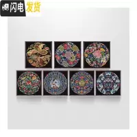 三维工匠十字绣2019新款绣中式三联画龙凤呈祥年年有余五福临菊妍凤求凰 荷香[生态棉3股]印花满绣