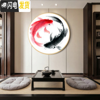 三维工匠年年有余十字绣2019新款线绣小件客厅卧室小幅简单绣挂件新手鲤鱼 [生态棉4股]安格古绢布+玻璃框