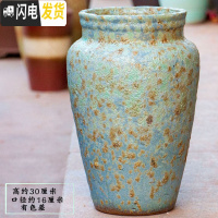 三维工匠特大高筒土陶罐多肉花盆粗陶多肉植物兰花月季陶瓷法师老桩花盆器 ZSHP1854 特大花盆容器