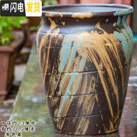 三维工匠特大高筒土陶罐多肉花盆粗陶多肉植物兰花月季陶瓷法师老桩花盆器 ZSHP1663 特大花盆容器