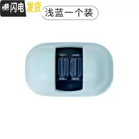 三维工匠免打孔拖把架卫生间拖把挂架拖把夹壁挂拖布架拖把挂钩挂拖把 拖把夹-浅蓝[一个装]