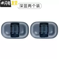 三维工匠免打孔拖把架卫生间拖把挂架拖把夹壁挂拖布架拖把挂钩挂拖把 拖把夹-深蓝[二个装]