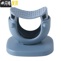 三维工匠拖把夹挂钩挂架扫把家用壁挂免打孔卫生间置物架强力收纳墙上 北欧蓝2个装