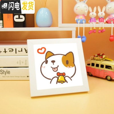 三维工匠十二生肖学生2019新款手工小件十字绣小幅初学者自己简单新手儿童 鼠[带框架]精准印图20*20厘米