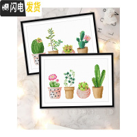 三维工匠十字绣2019新款线绣植物花卉客厅卧室自己绣手工小件手工简单 [埃及棉4股][一套更优惠2幅2310+2311]