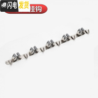 三维工匠拖把挂钩免打孔304不锈钢阳台卫生间壁挂厕所扫帚拖布夹无痕粘钩 灰色-5夹6钩
