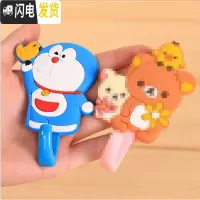 三维工匠10个卡通无痕挂钩强力粘胶插座挂钩免打孔粘钩浴室挂背墙壁装饰 叮当猫5只装