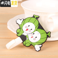 三维工匠10个卡通无痕挂钩强力粘胶插座挂钩免打孔粘钩浴室挂背墙壁装饰 西瓜人5只装