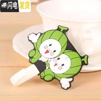 三维工匠10个卡通无痕挂钩强力粘胶插座挂钩免打孔粘钩浴室挂背墙壁装饰 西瓜人5只装