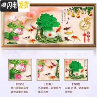 三维工匠十字绣大幅客厅2019新款线绣全绣家和富贵百财白菜 中格3股绣180*70厘米[精准印花+品质棉线]送工具/绣绷
