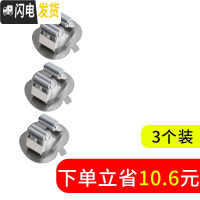 三维工匠拖把架无痕挂钩扫把夹免打孔卫生间壁挂置物拖布浴室 免钉胶苹果款(3个装)