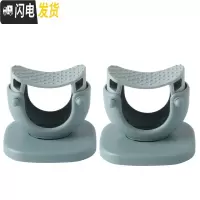 三维工匠无痕粘胶挂拖把夹置物架卫生间墙壁挂钩免打孔强力扫把卡扣固定架 升级版绿色[2个装]
