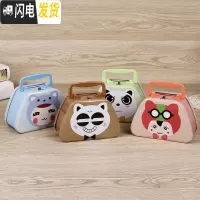 三维工匠韩国创意儿童防摔储蓄罐成人存钱罐带锁卡通储钱罐女孩男孩密码箱 047卡通存钱罐色随机