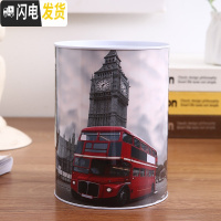 三维工匠创意超大号存钱罐大容量储蓄罐只进不出硬币纸币两用储钱罐不可取 超大号(巴士款)不可取