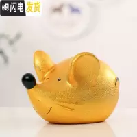 三维工匠2020鼠年老鼠存钱罐不可取大容量储蓄罐过年送礼陶瓷家居 中号财鼠[长25.5宽15.5高14.5]可存可取