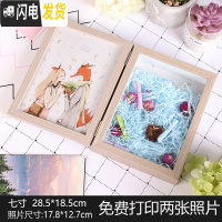 三维工匠ins北欧透明网红创意女大容量储钱摆件存钱罐成人只进不出不可取 永生花相框:灰色款7寸储蓄罐