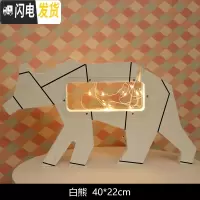三维工匠ins北欧透明网红创意女大容量储钱摆件存钱罐成人只进不出不可取 白熊储蓄罐