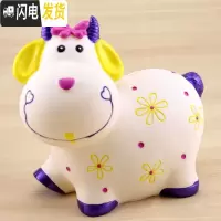 三维工匠储钱罐儿童防摔大号实用十二生肖羊超萌可爱创意储蓄罐卡通存钱罐 小羊黄色