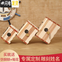 三维工匠儿童存钱罐密码箱大容量只进不出创意储钱罐存钱箱抖音网红储蓄罐 花木加大号一面雕刻(送锁送贴画)
