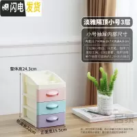 三维工匠网红放化妆品收纳盒桌面拼装自拼寝室家用塑料小号首饰品柜抽屉式