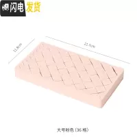 三维工匠ins少女心口红收纳盒多格创意收纳格硅胶放眉笔化妆品整理收纳架