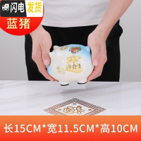 三维工匠创意抖音陶瓷猪存钱罐只进不出纸币硬币家用储蓄罐不可取大容量 小号蓝色猪(只进不出)送金垫加精美彩盒