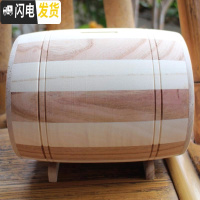 三维工匠零钱储钱罐奶粉钱存钱罐只进不出无取钱口创意木质儿童大号涂鸦小 单面定制,10个字左右(小号)储蓄罐