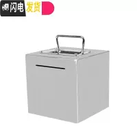 三维工匠创意不锈钢存钱罐大容量可取出大人家用纸币365天计划手提储钱箱 小号(不刻字)手提款不锈钢储蓄罐